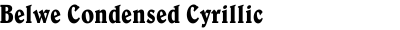 Belwe Condensed Cyrillic